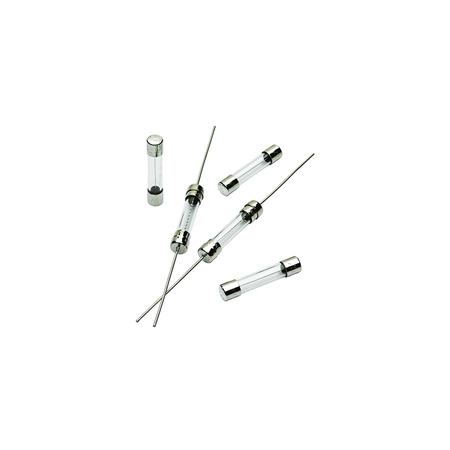 MERSEN Glass Fuse, GDL Series, Time-Delay, 0.50A, 250V AC, 10kA at 125V AC, 35A at 250V AC GDL1/2